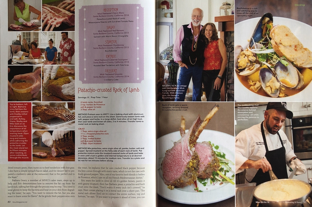 Editorial Assignment for Maui No Ka Oi Magazine -Holiday Test Kitchen with Mick Fleetwood - 2