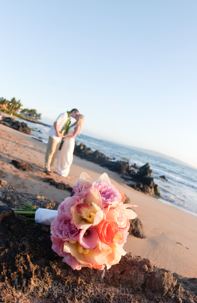 Fairmont Kea Lani Sunset Wedding by the beach